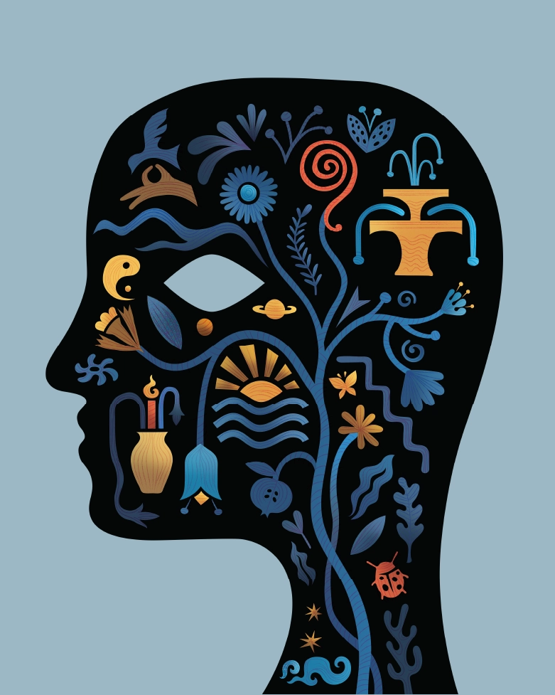 Mind wellness illustration for holistic living